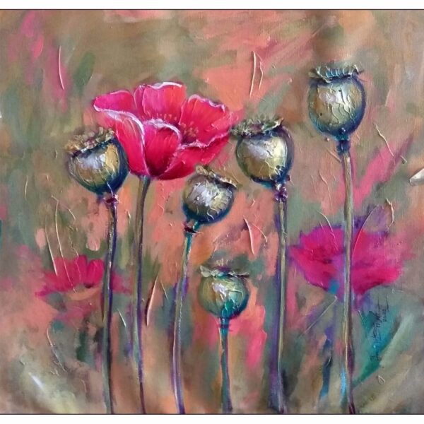 hand-painted artwork floral painting canvas art home décor / wall art